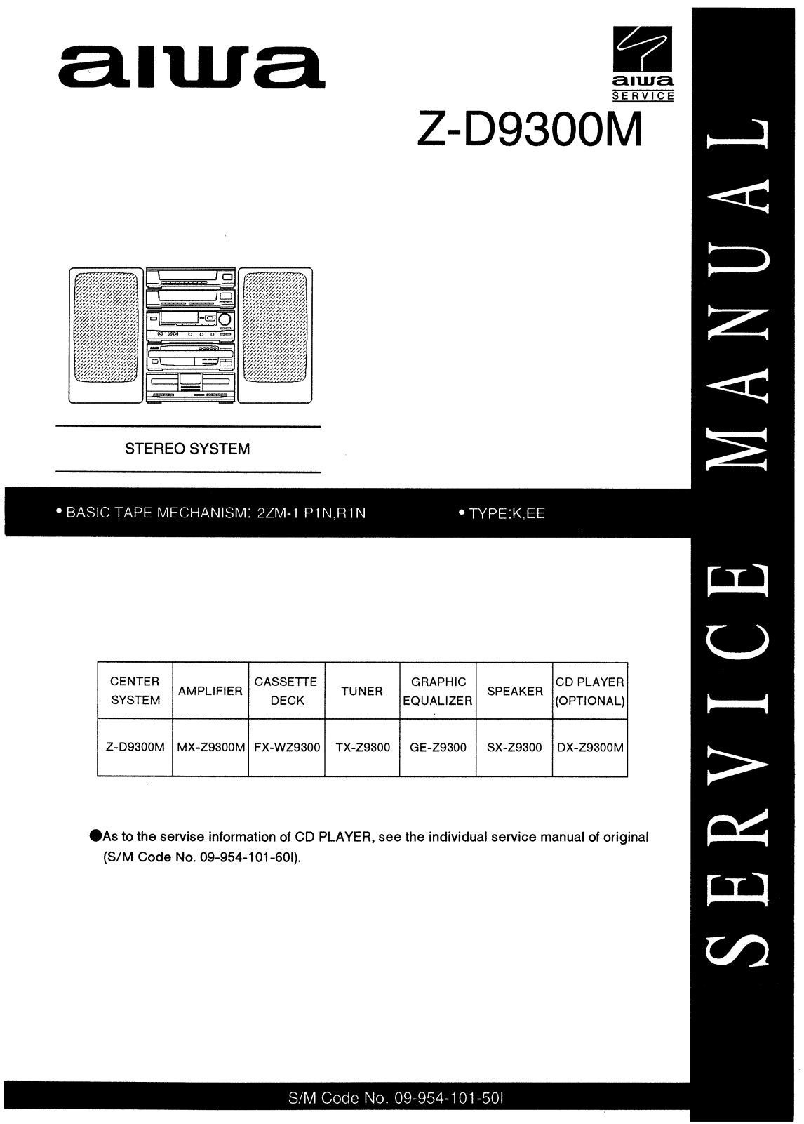 Aiwa ZD-9300-M Service manual