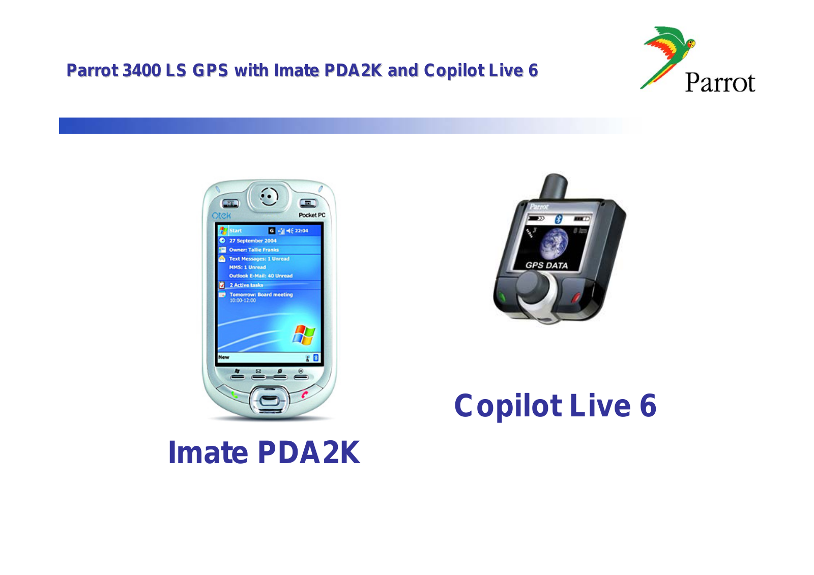 Parrot LIVE 6, PDA2K User Manual