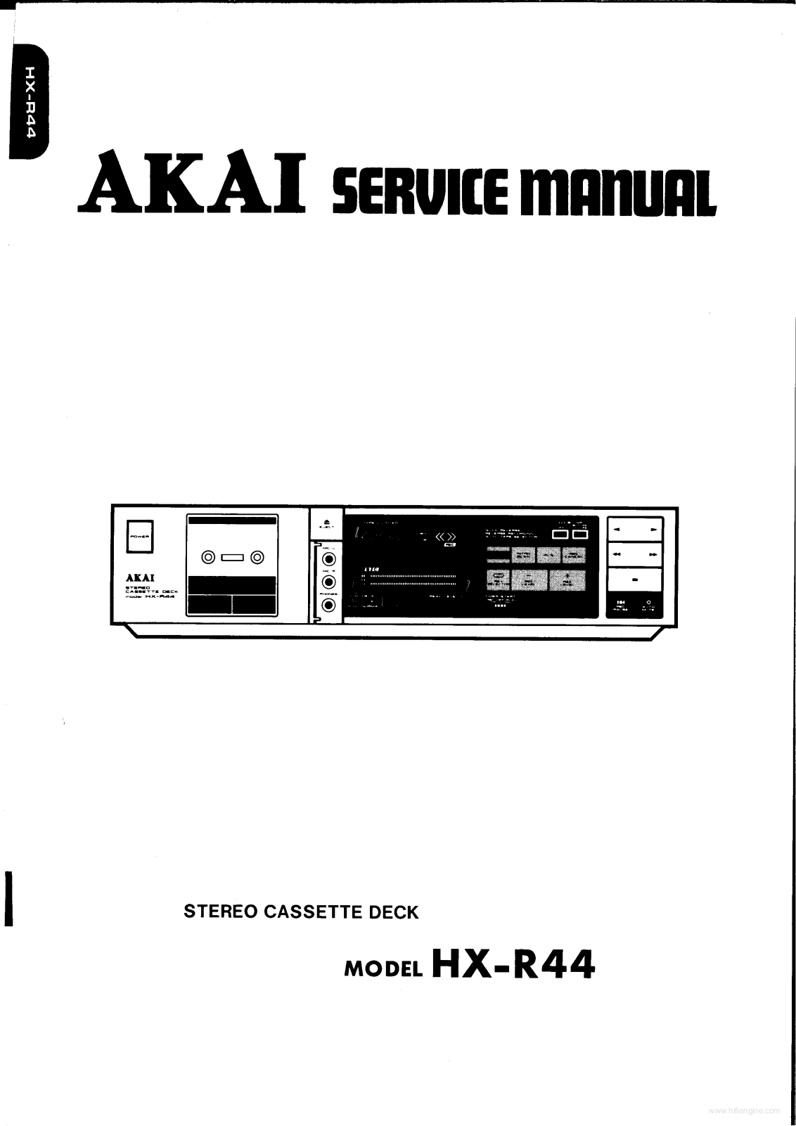 Akai HX-R44 Service Manual