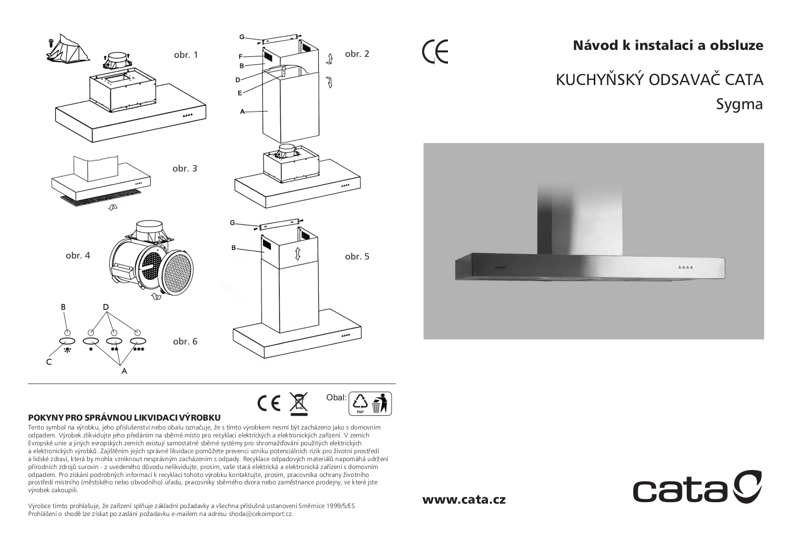 CATA SYGMA VL3 Halogen 600, SYGMA VL3 Halogen 900 User Manual