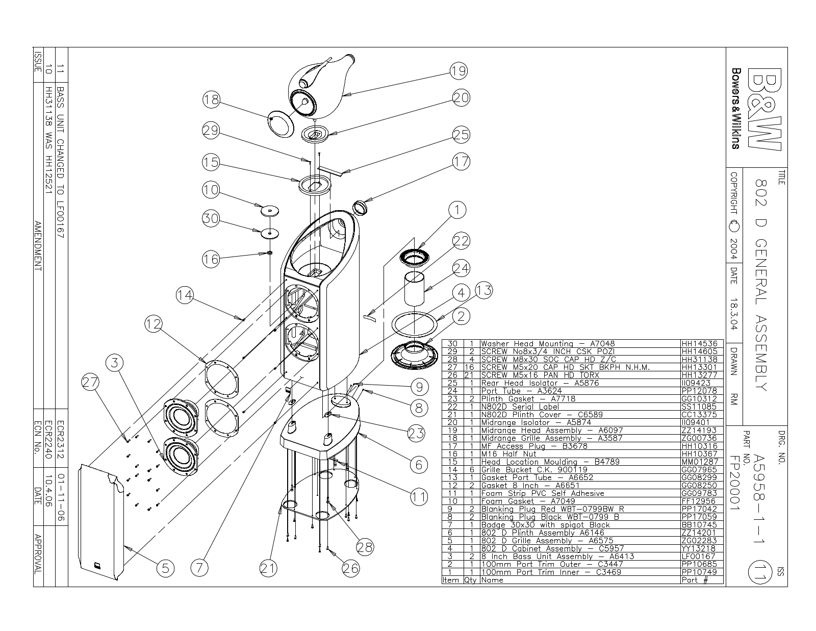 Bowers and Wilkins 802-D Service manual