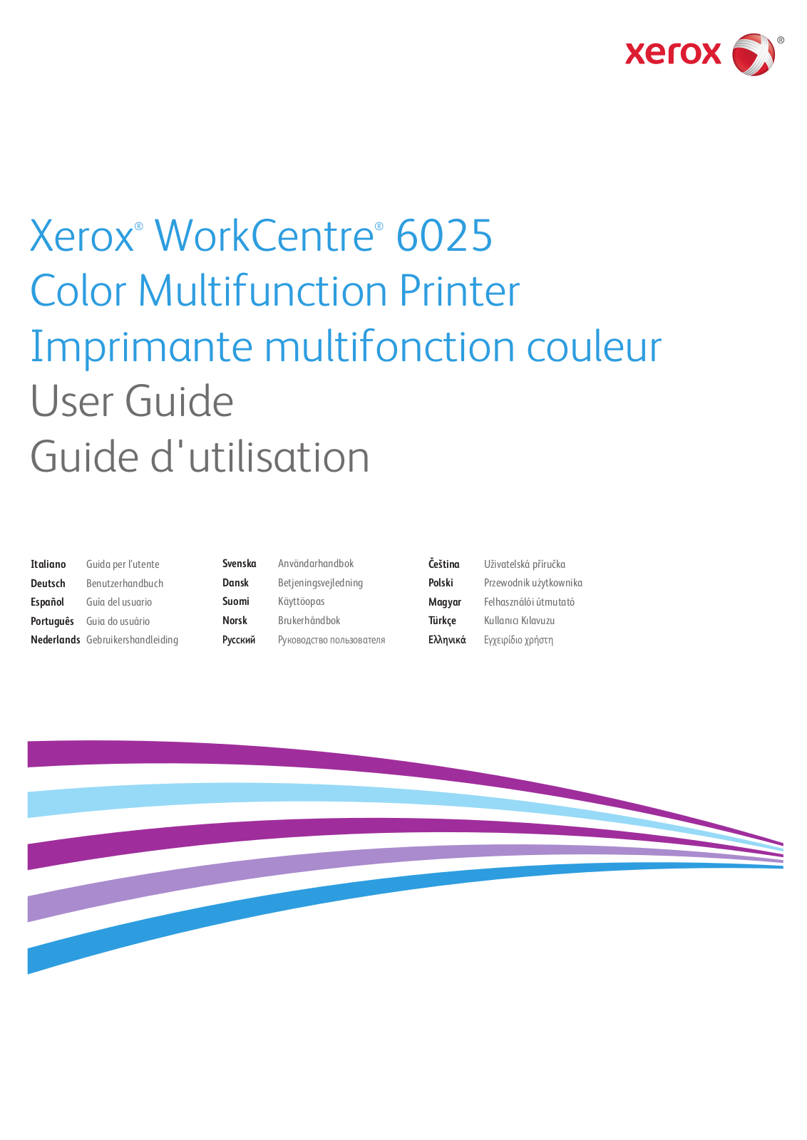 Xerox WORKCENTRE 6025 User Manual