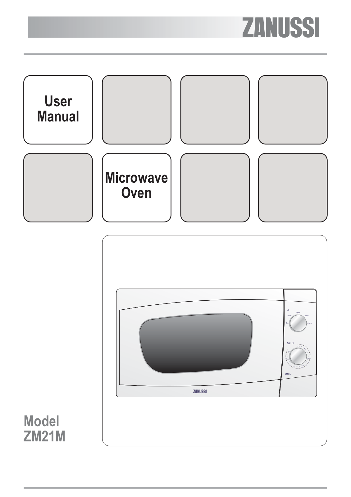 Zanussi ZM21MS, ZM21M User Manual