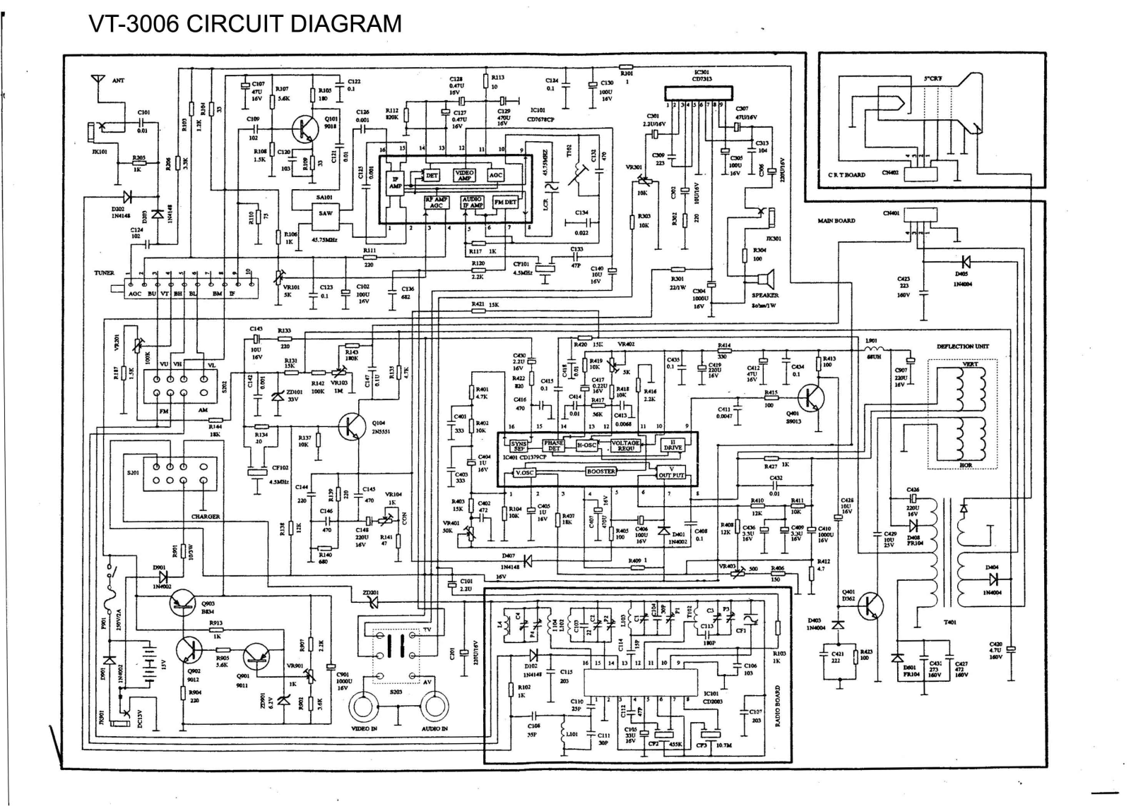 Vitek VT-3006 curcuit Diagram