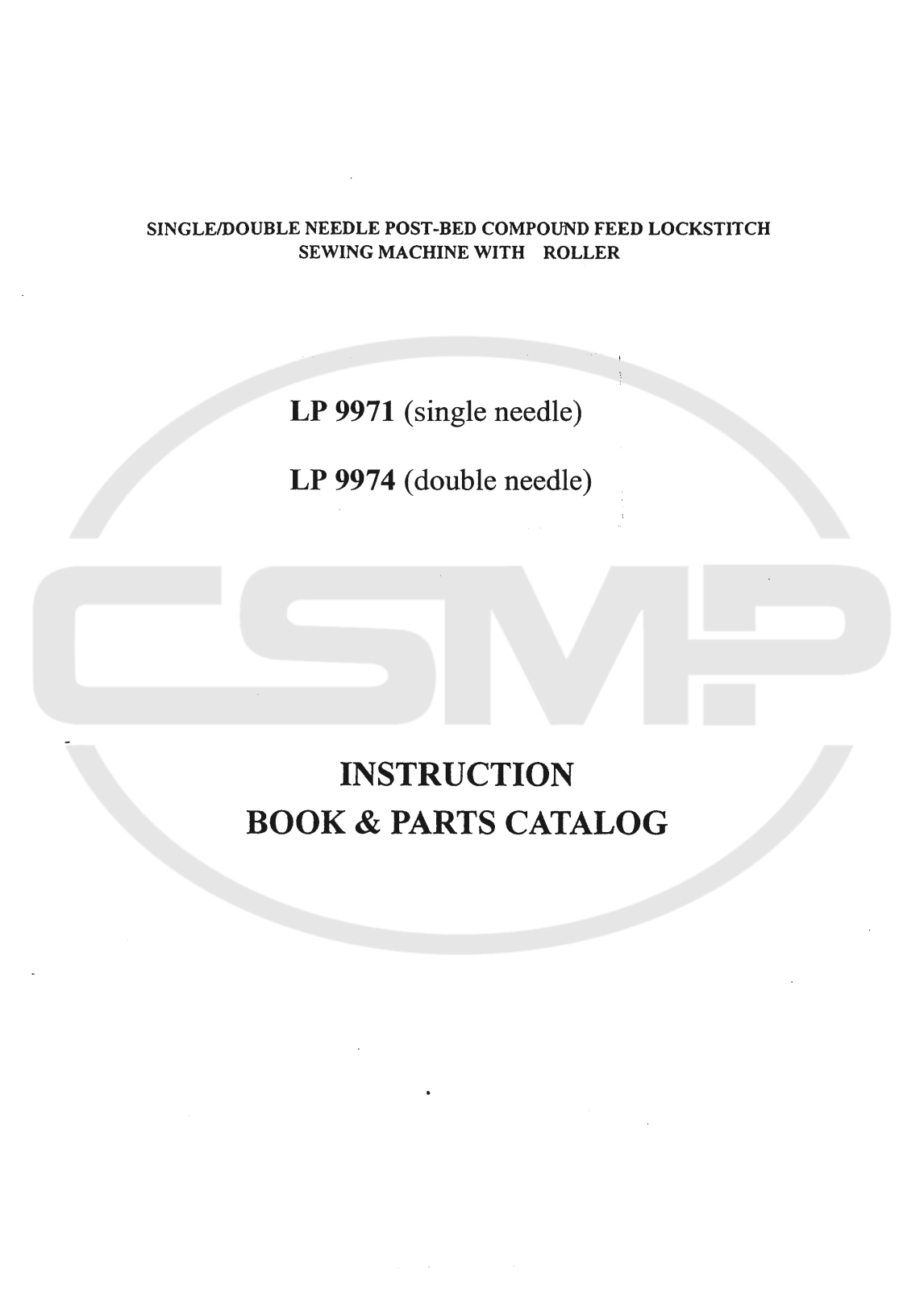 Global LP9971, LP9974 Parts Book