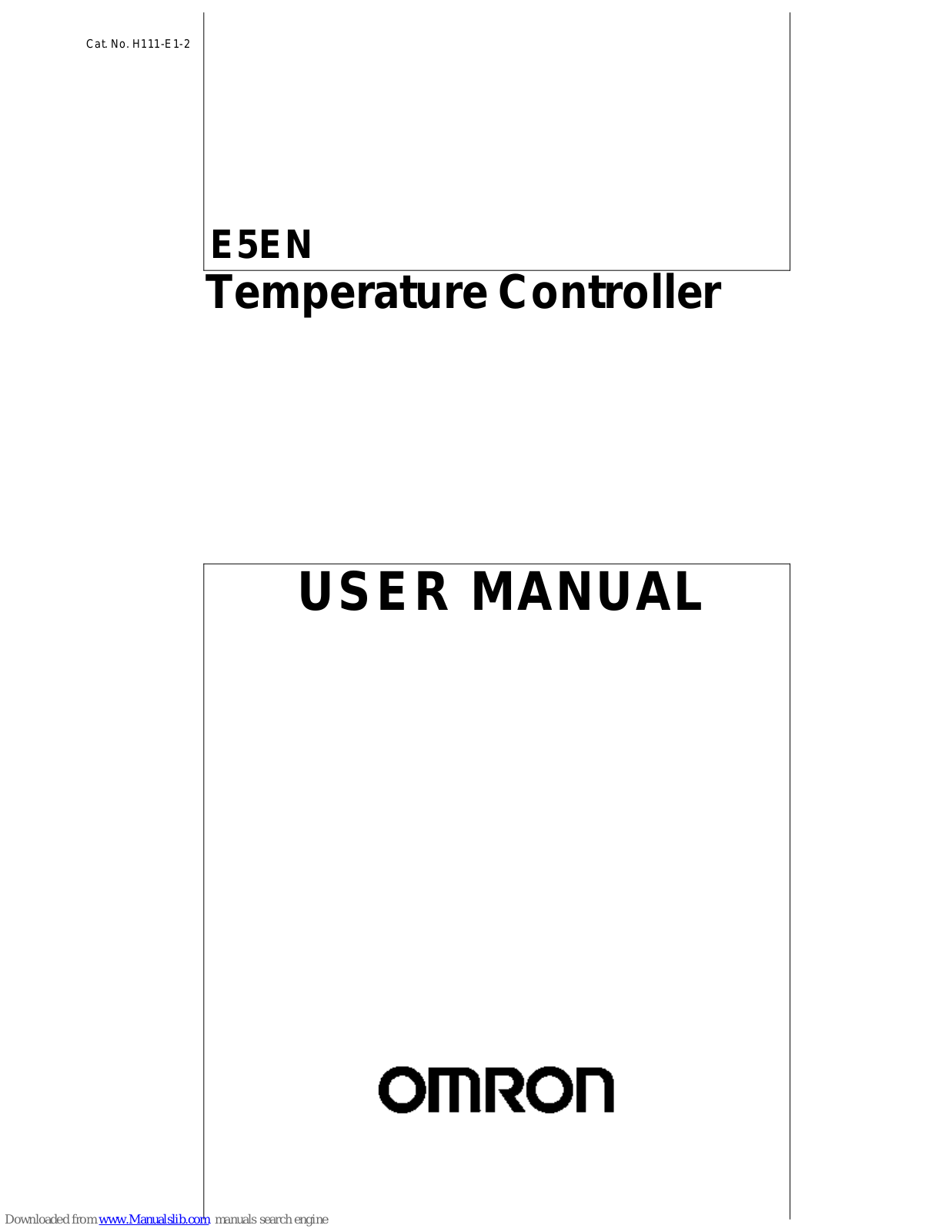 Omron E5EN User Manual