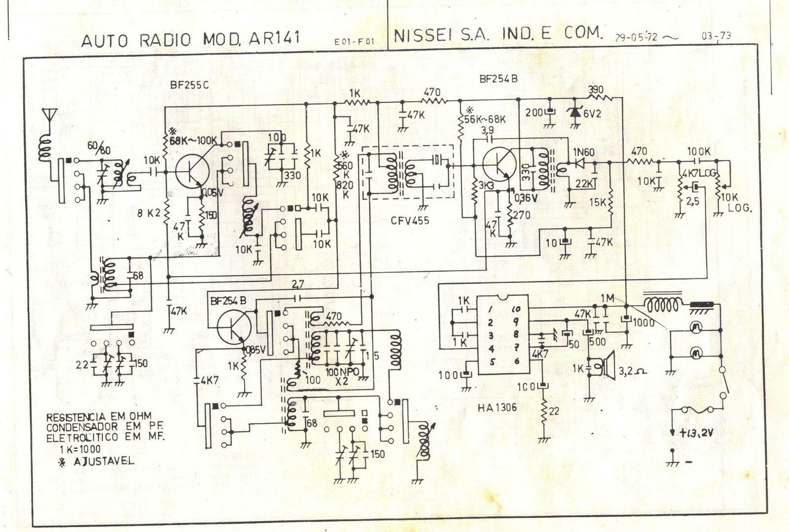 NISSEI AR-141 Schematic