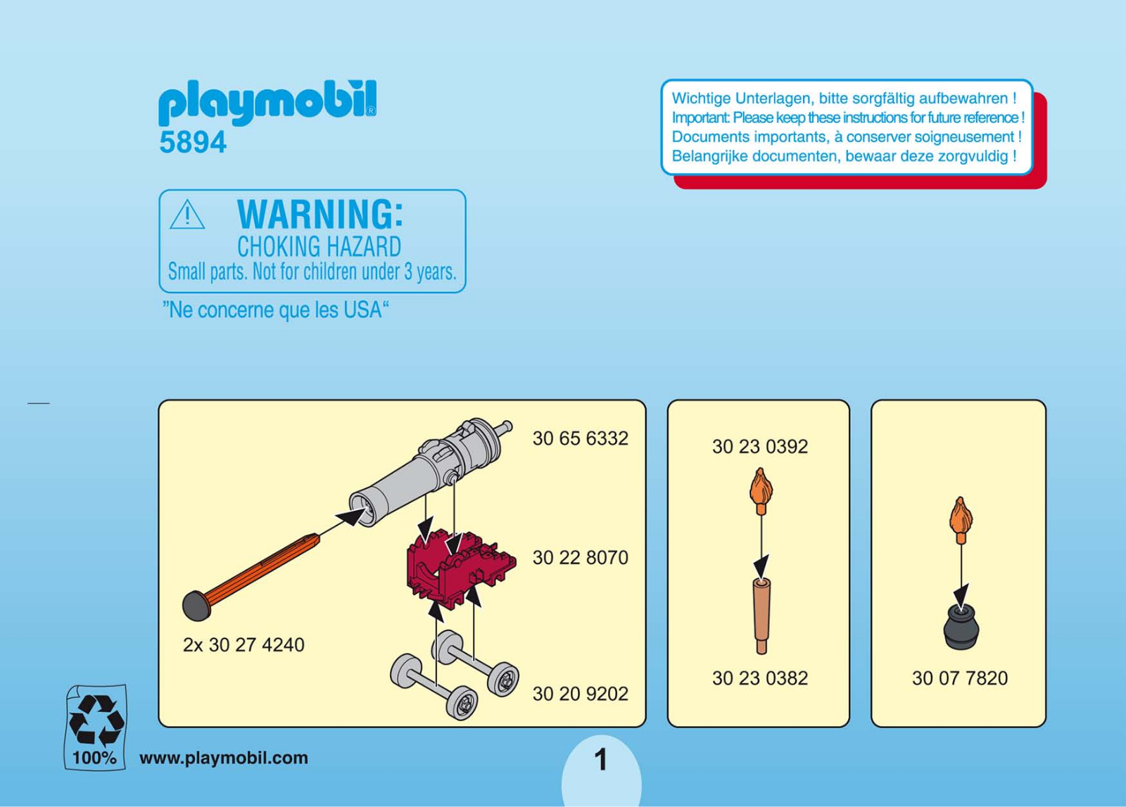 Playmobil 5894 Instructions