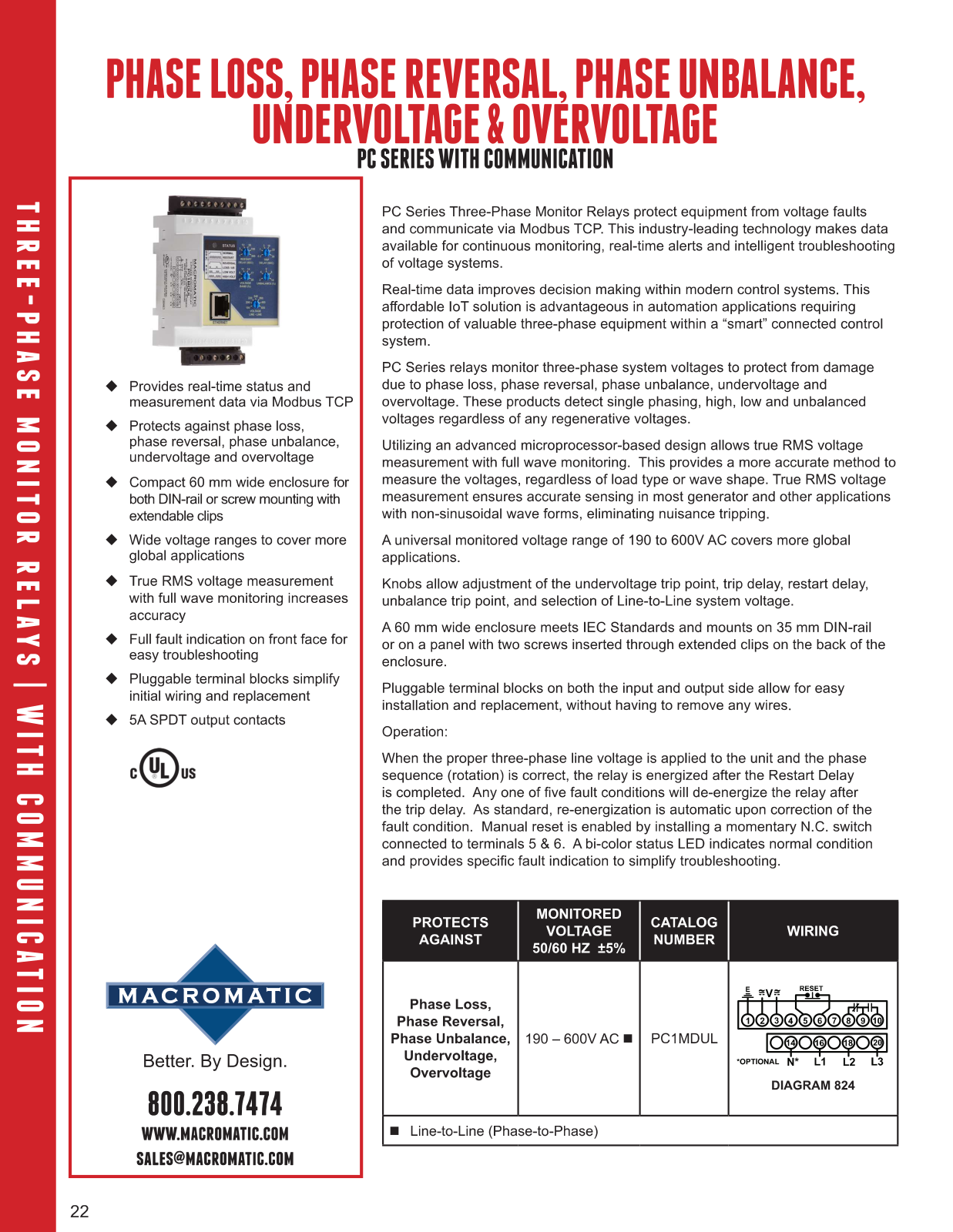 Macromatic PC Series Catalog Page