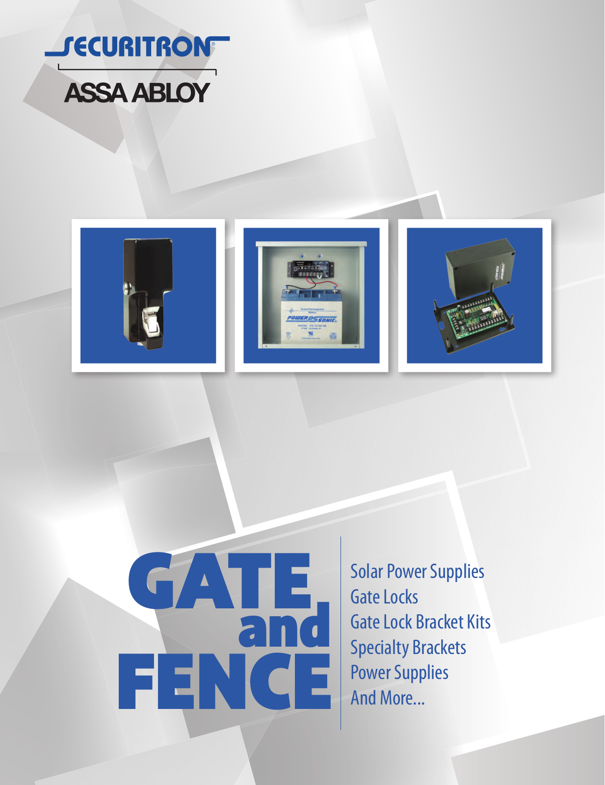 Securitron GATE and FENCE User Manual