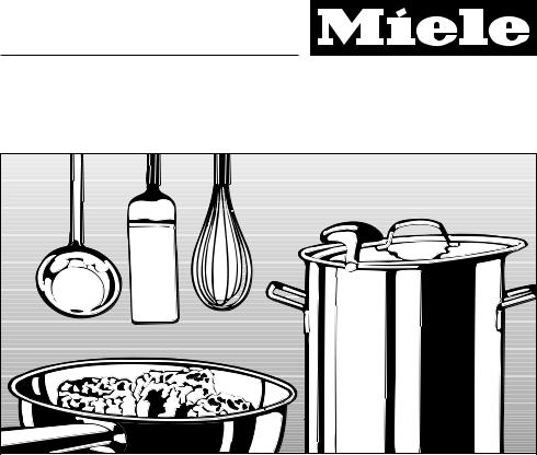 Miele KM 5860 Operating instructions