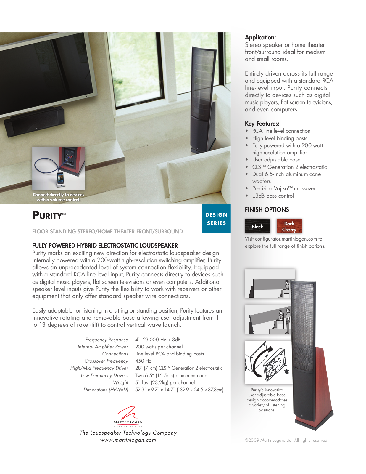 MartinLogan Design User Manual