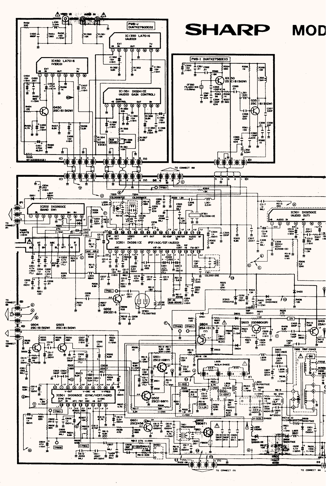 SHARP C-262SC Schematics