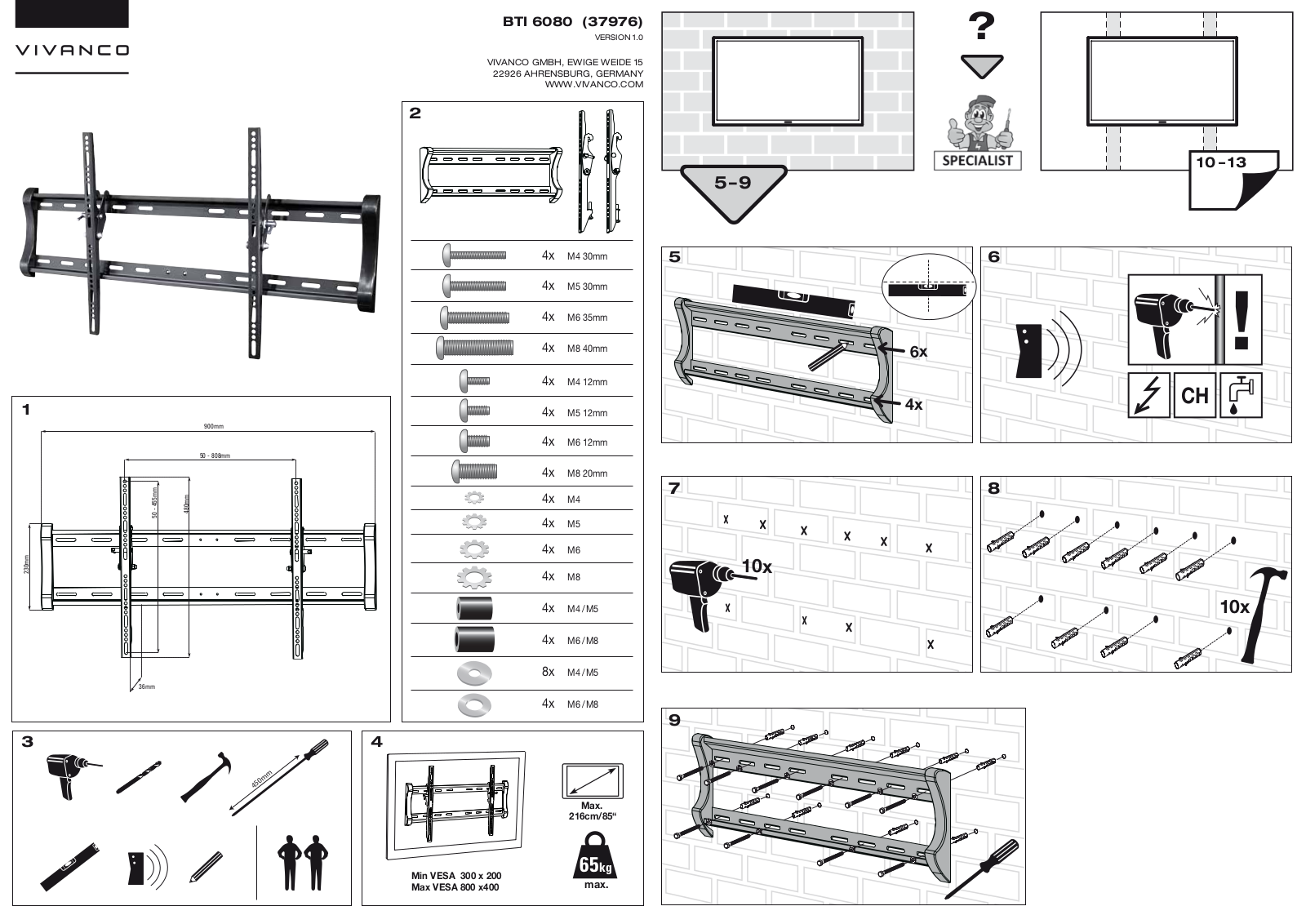 Vivanco BTI 6080 User Manual