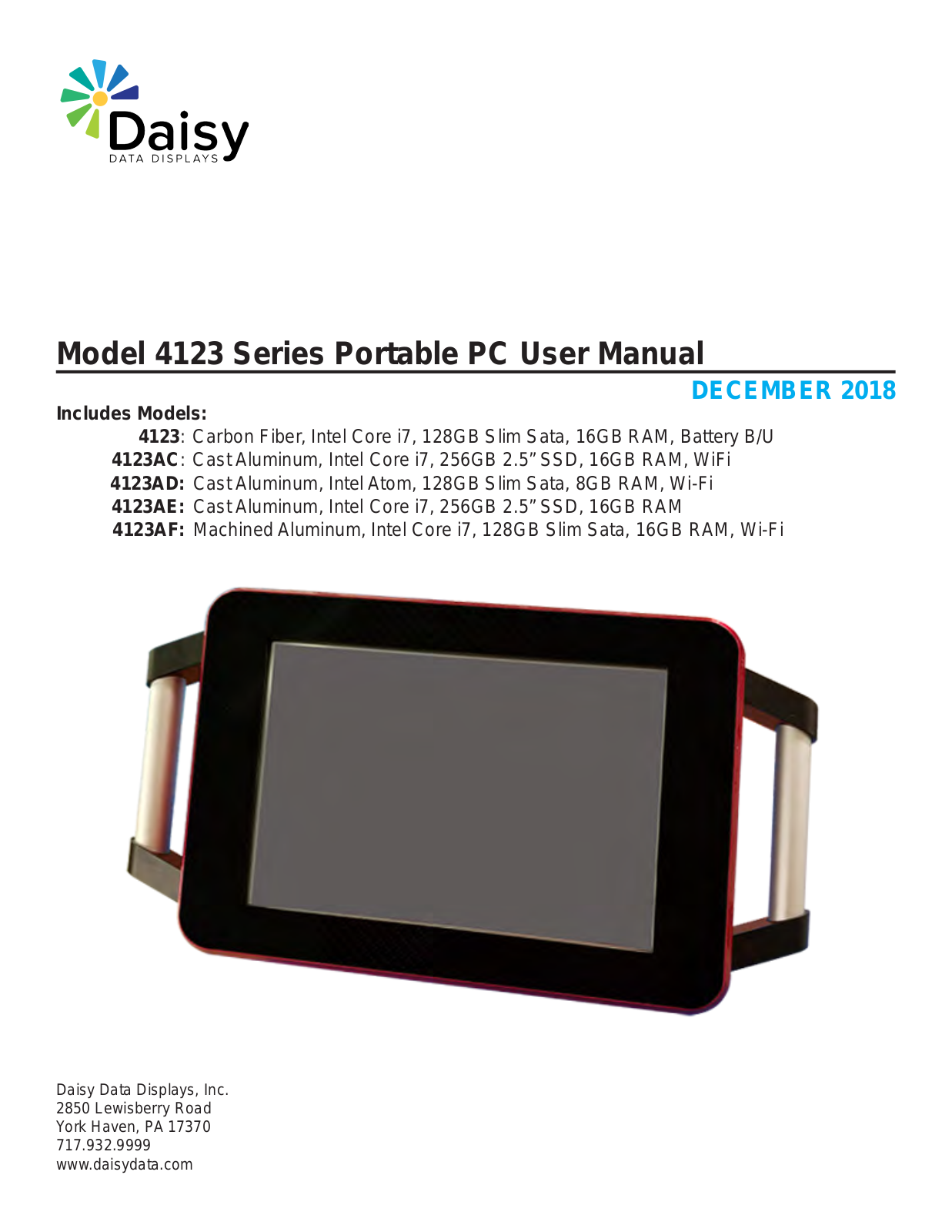 Daisy 4123, 4123 Series, 4123AD, 4123AE, 4123AF User Manual