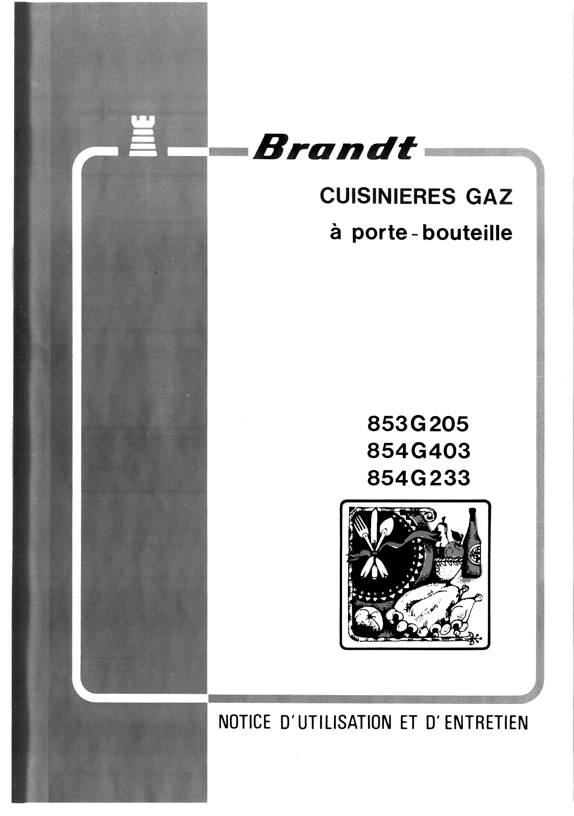 BRANDT 853G20 User Manual