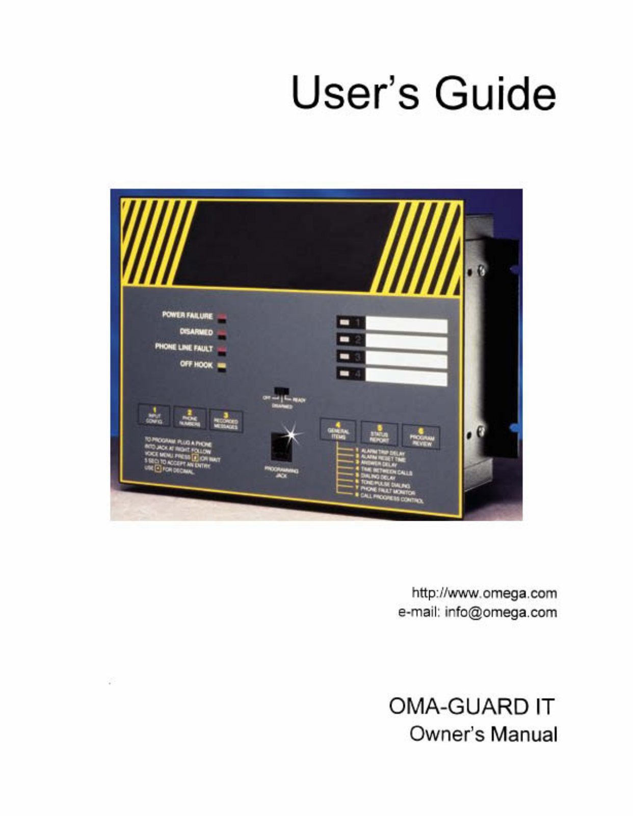 Omega OMA-GUARDIT User guide - ManualMachine.com