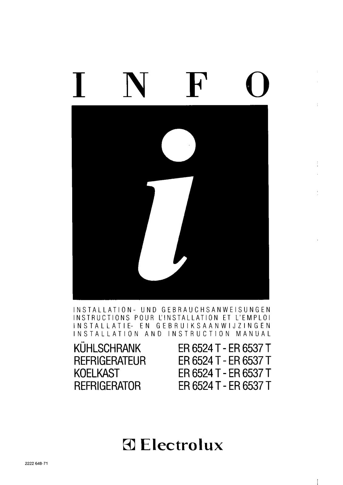 AEG-Electrolux ER6524T User Manual