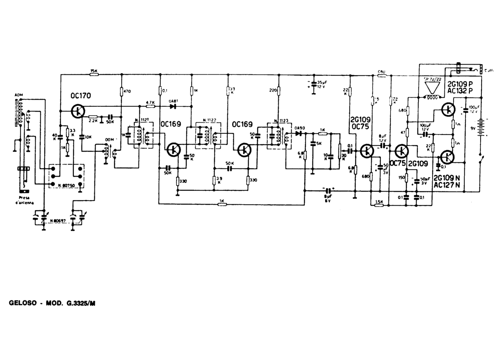 Geloso g3325m schematic