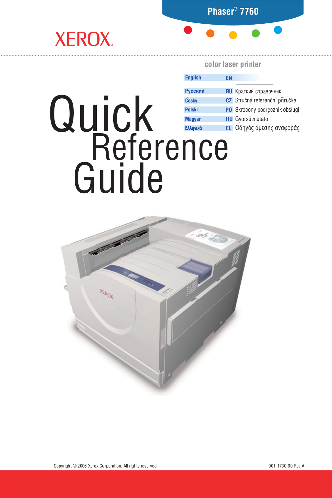 XEROX 7760 User Manual