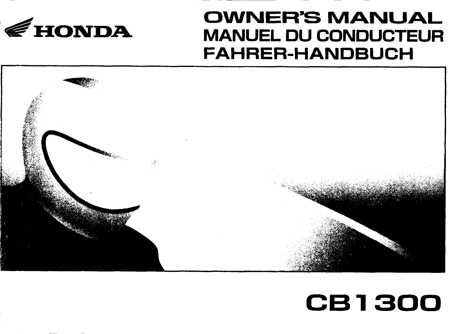 Honda CB1300 Owner's Manual
