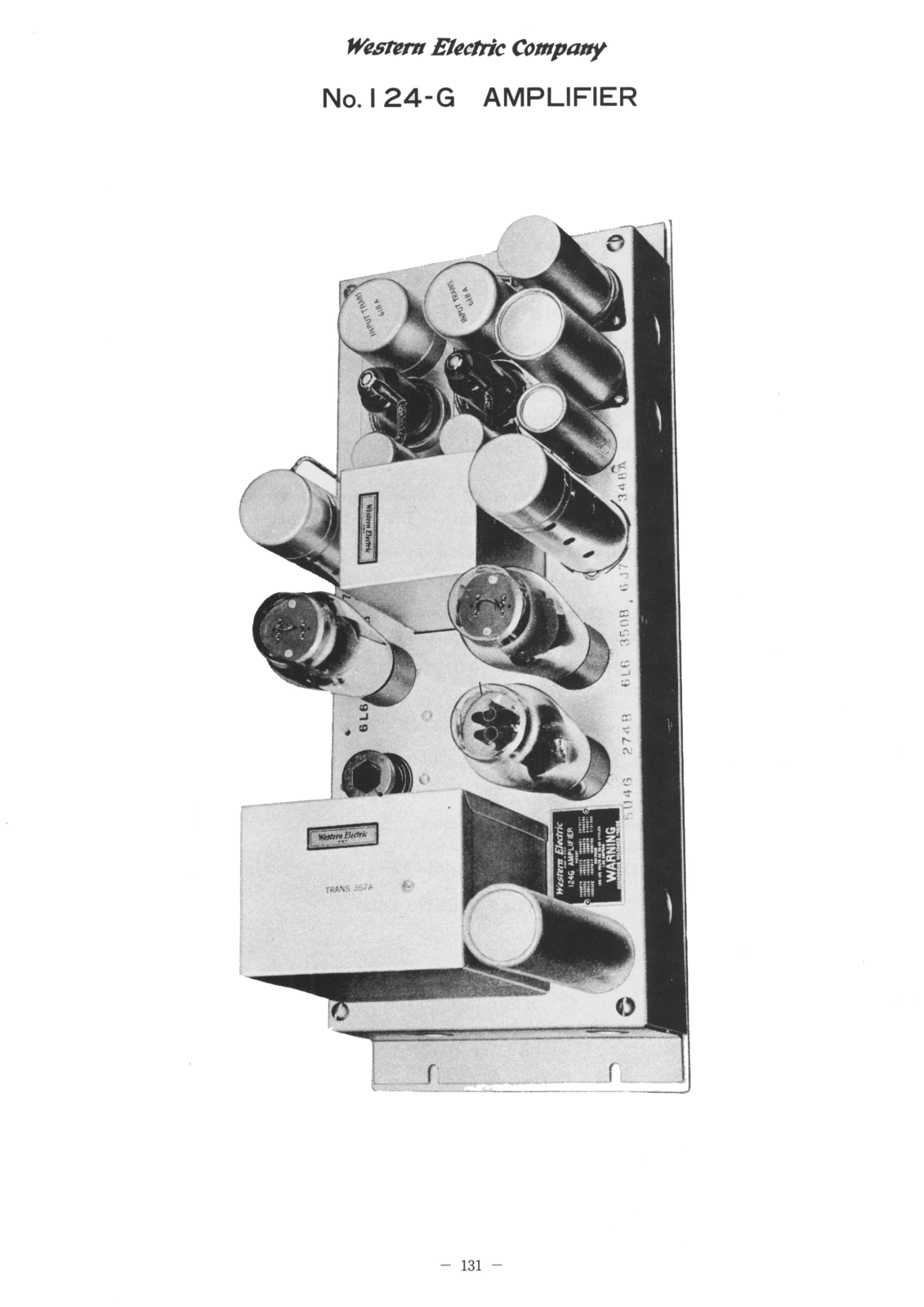 Western Electric 124-G Schematic