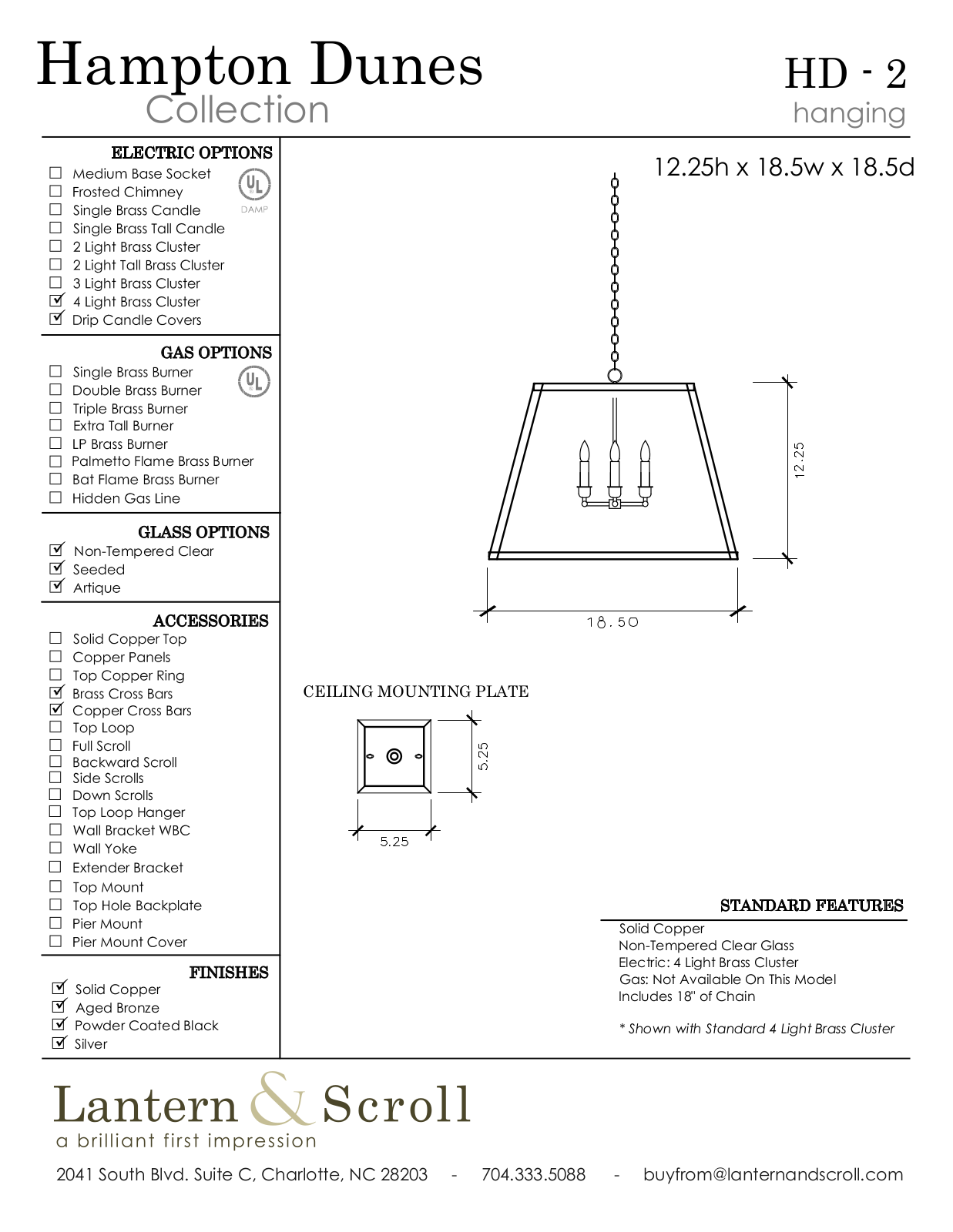 Lantern & Scroll LASC1302 Specifications - ManualMachine.com