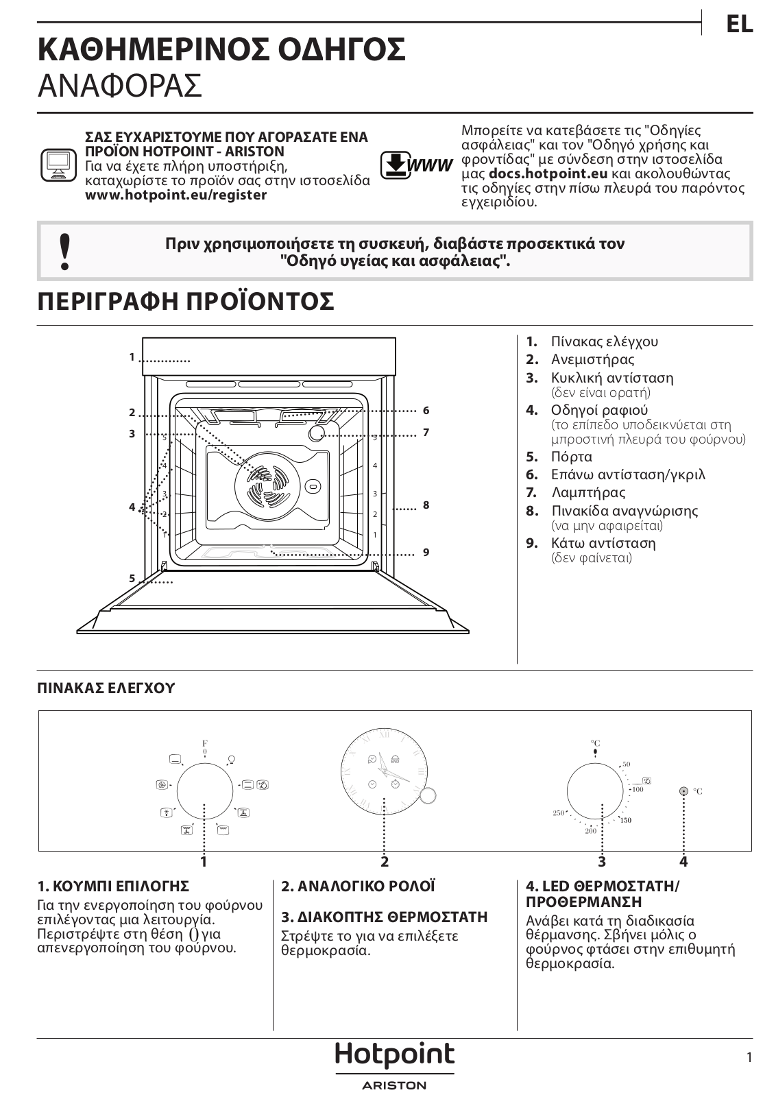 HOTPOINT/ARISTON FIT 804 C AN HA Daily Reference Guide