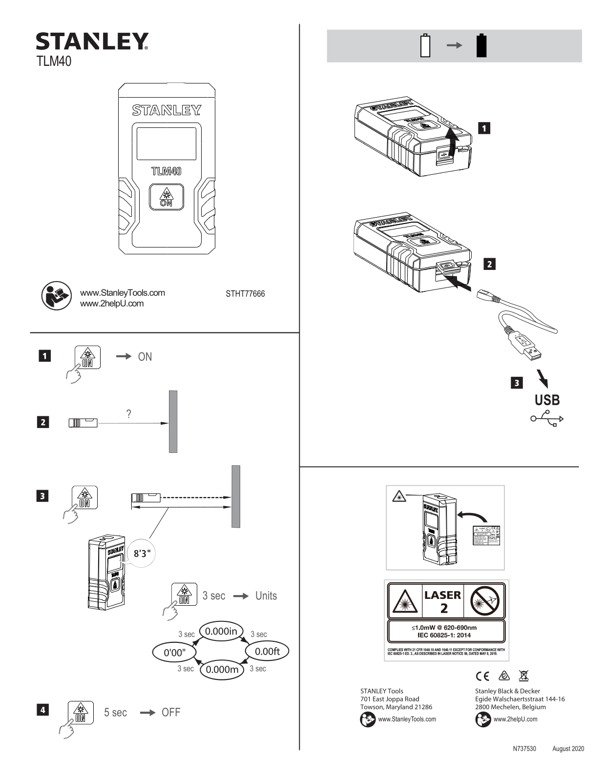 STANLEY STHT77666 User guide - ManualMachine.com