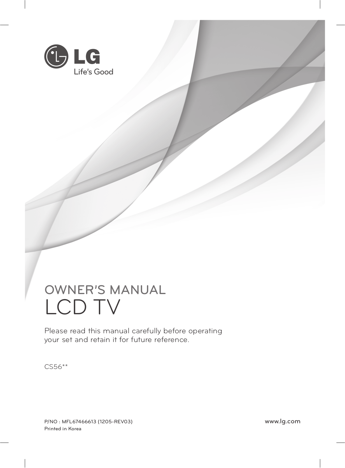 Lg 32CS560, 47CS560 User Manual