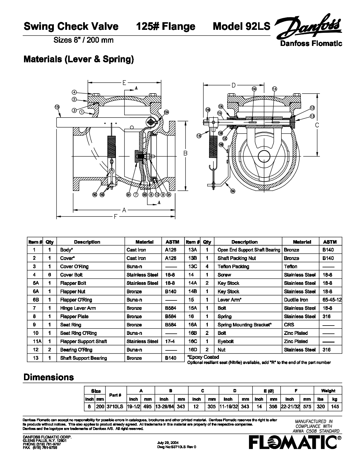 Flomatic 92LS-8 Shematics