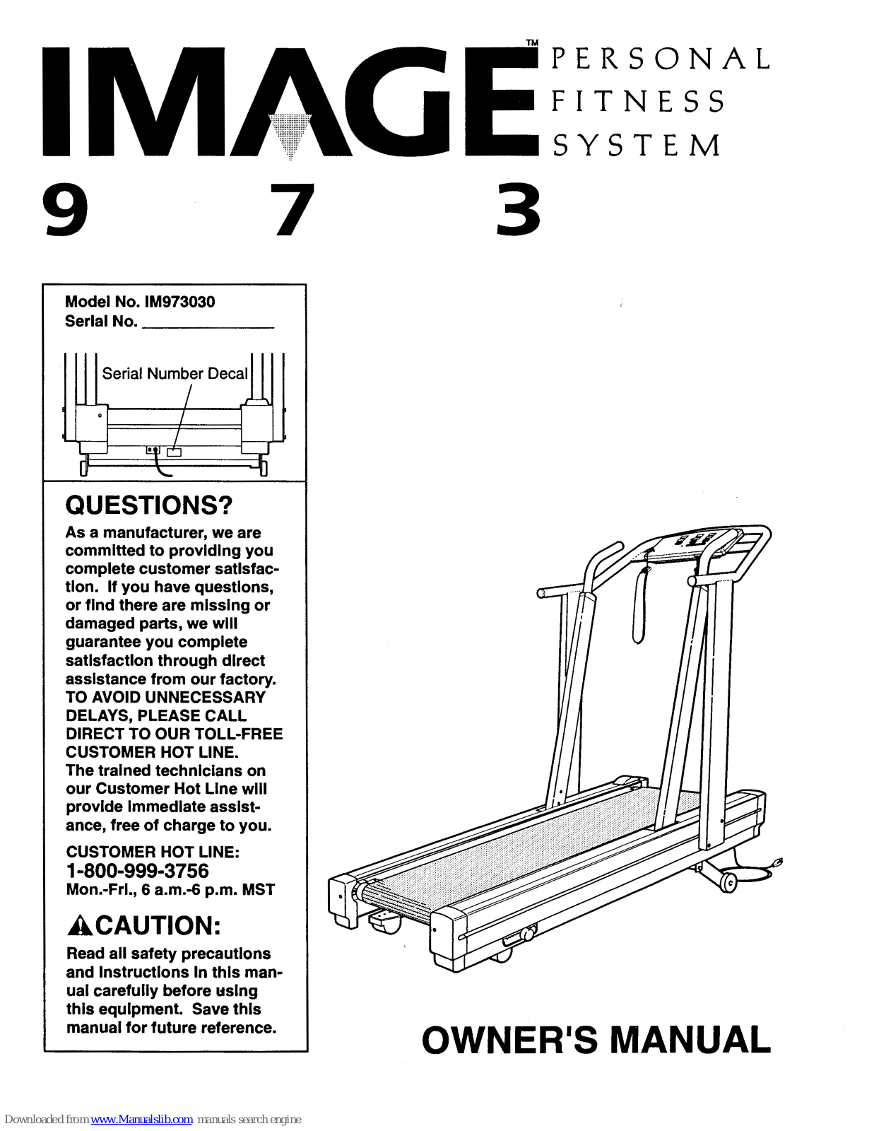 Image 973, IM973030 User Manual