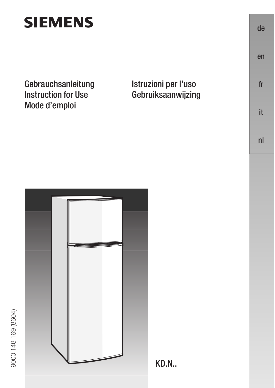 BOSCH KD30NX00 User Manual