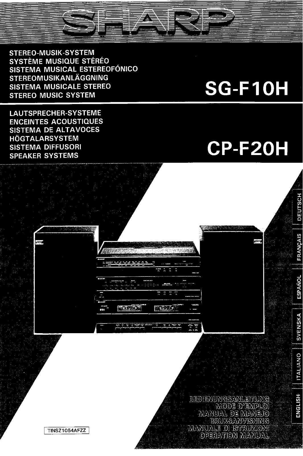 Sharp SG-F10H, CP-F20H Manual