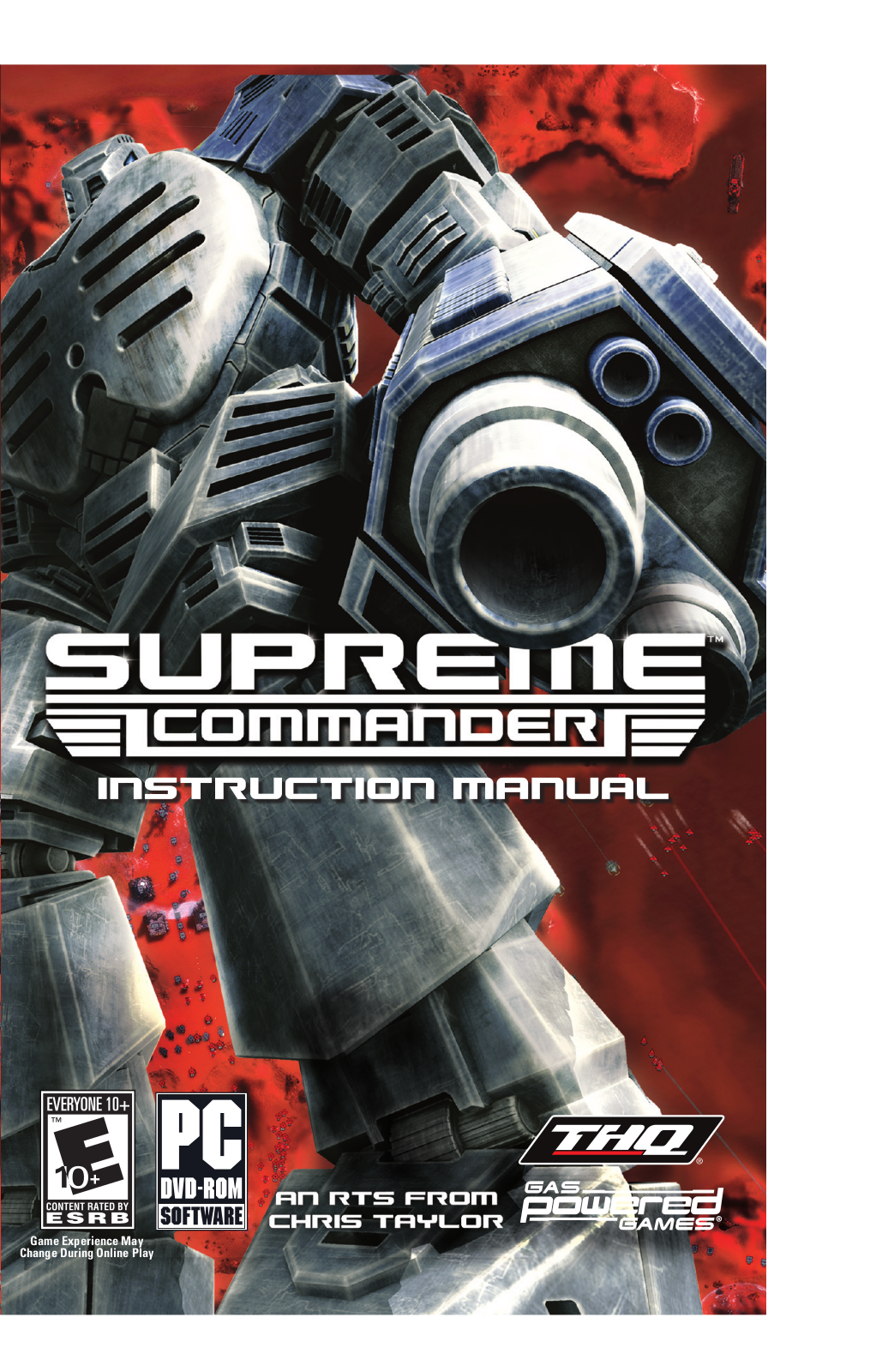 Games PC SUPREME COMMANDER User Manual