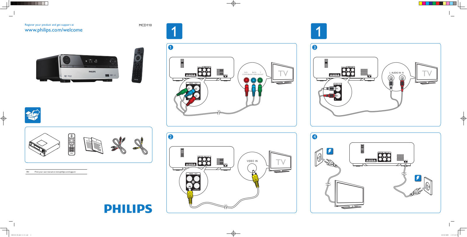 Philips MCD110 User Manual