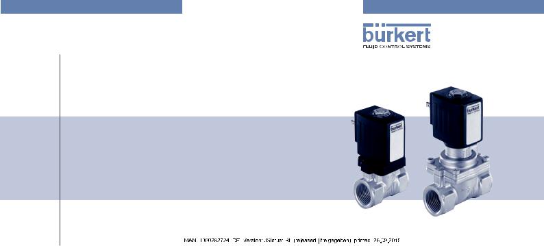 Bürkert Type 6213 EV, Type 6281 EV Operating Instructions