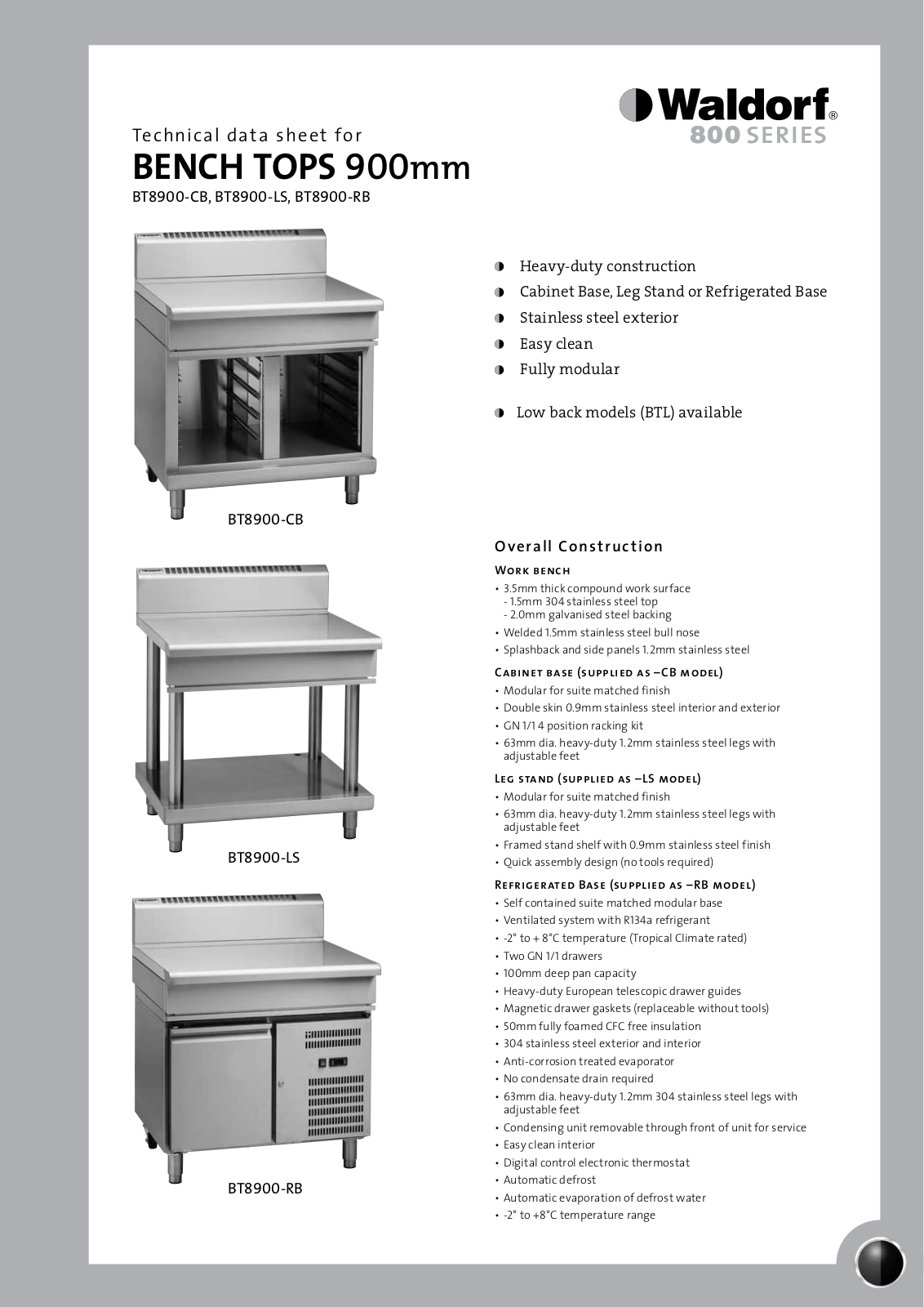 Moffat BT8900-CB User Manual