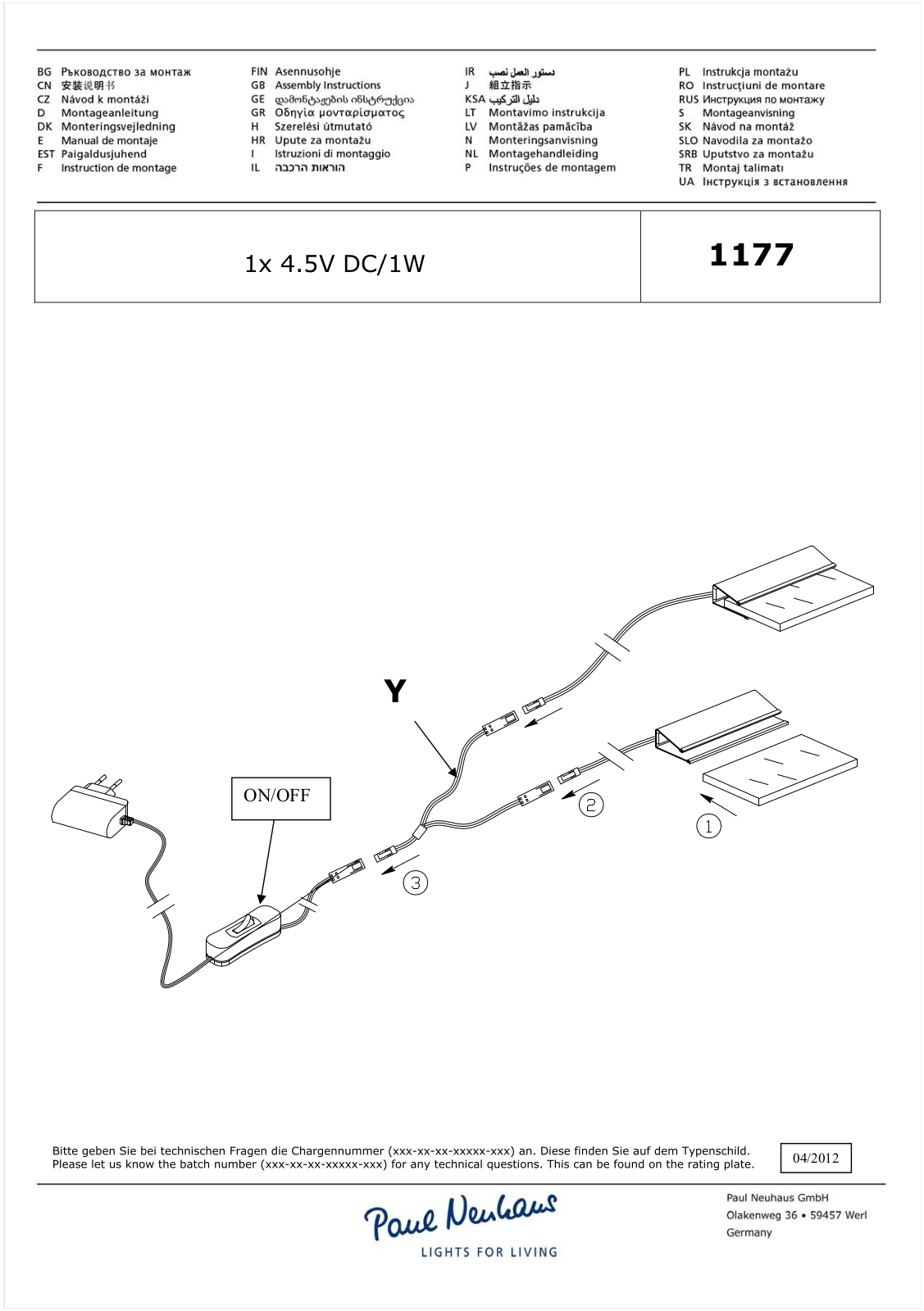 Paul Neuhaus 1177 Assembly Instructions