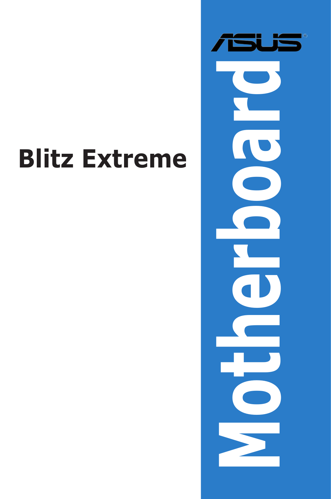 Asus BLITZ EXTREME User Manual