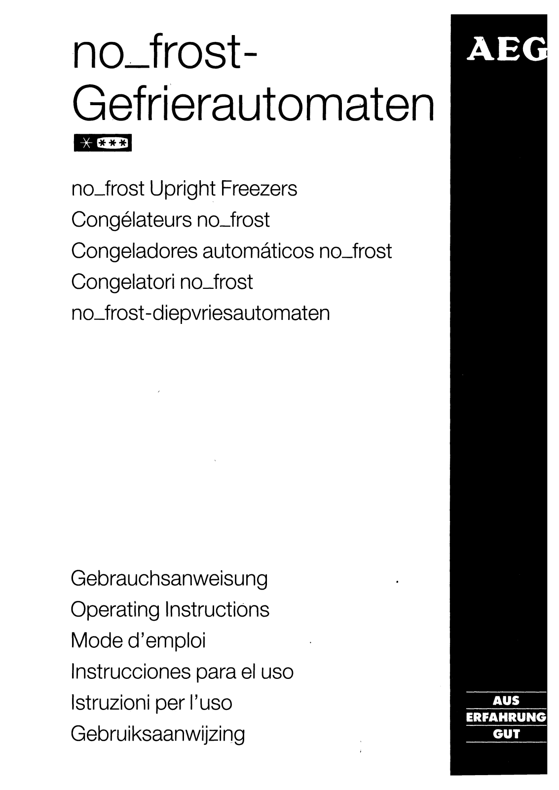 AEG ARC2794GA, ARC2294GA, ARC2792GA, ARC3194GA User Manual