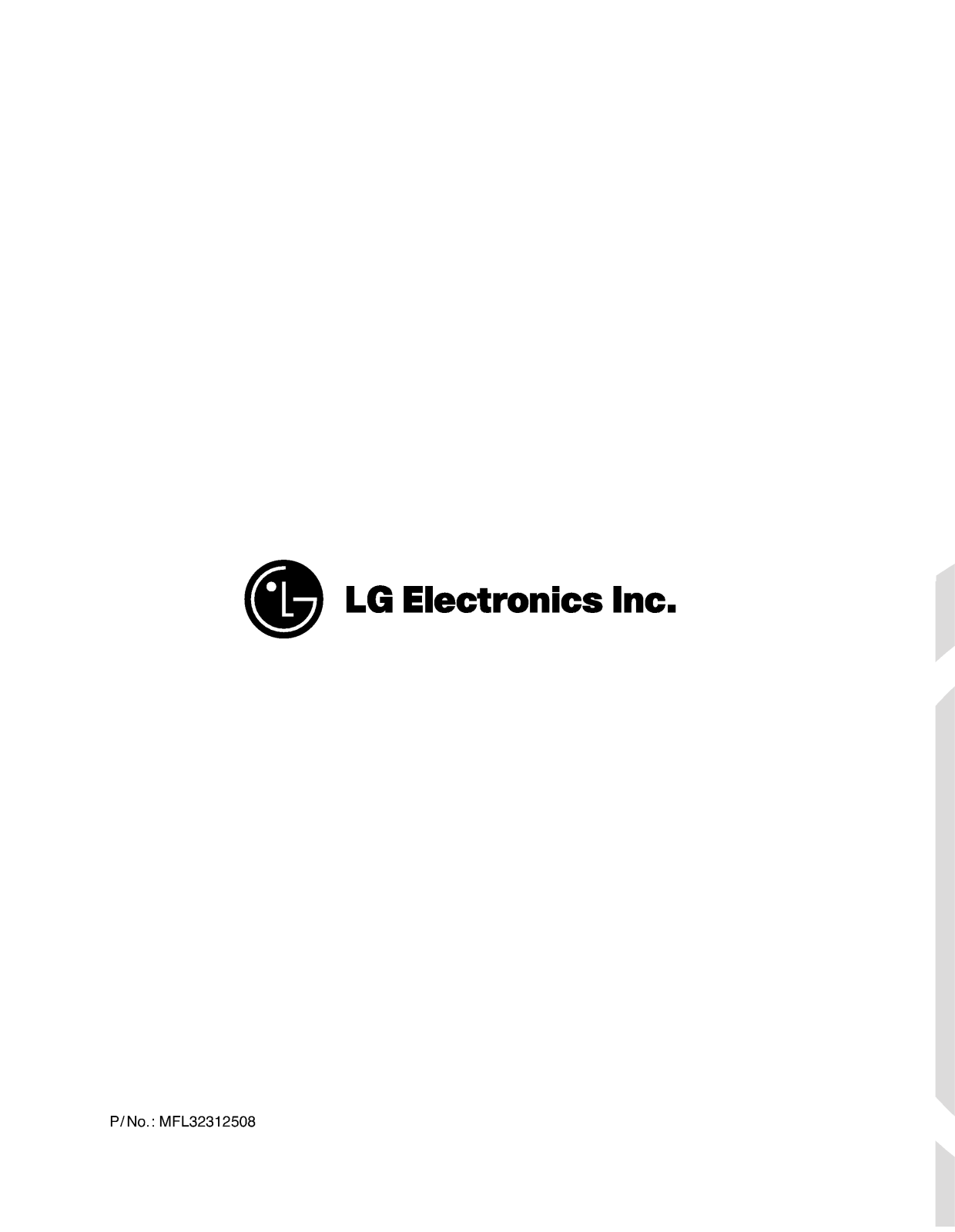 LG TD-C70227E User Manual