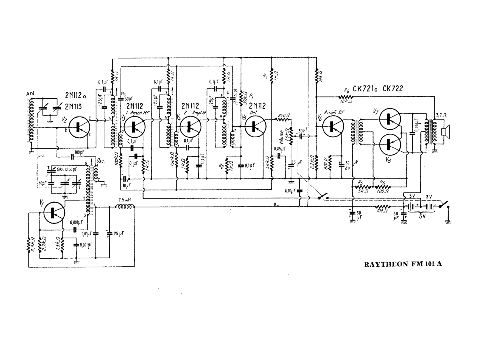 Raytheon fm101a schematic