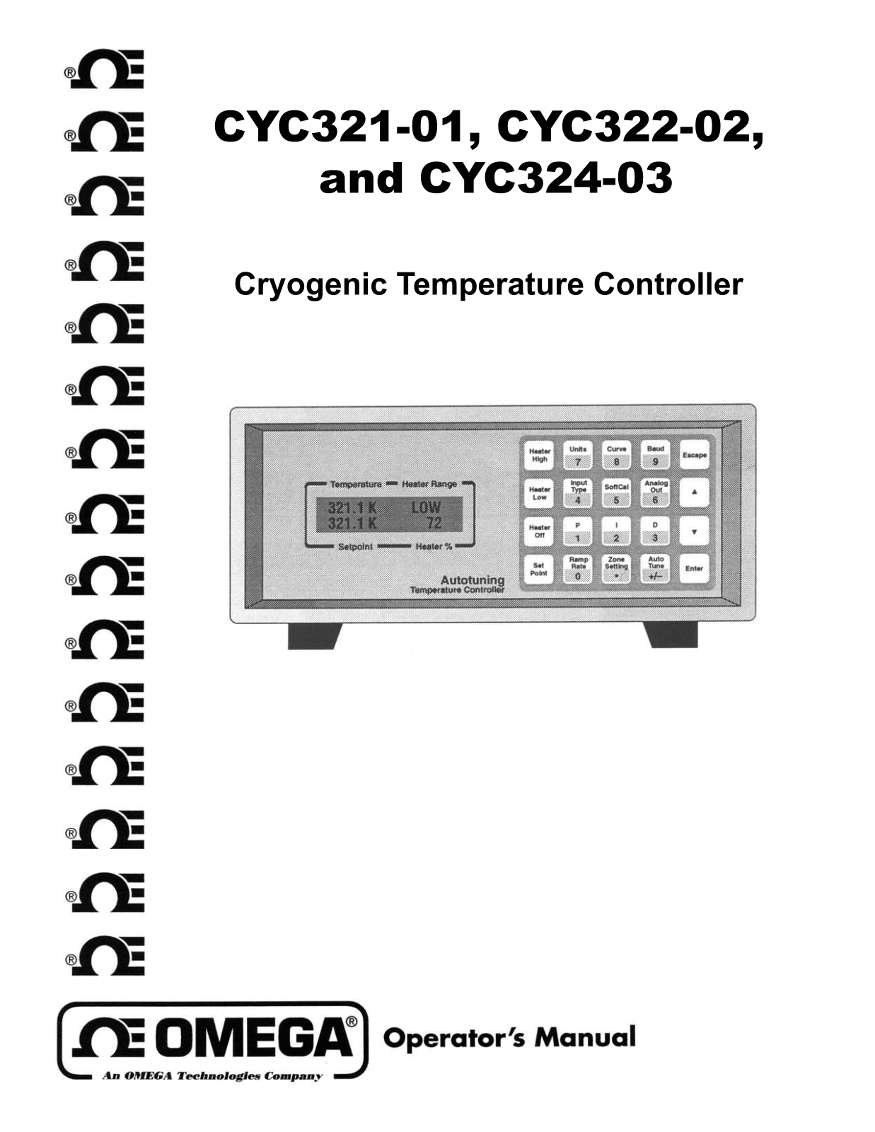 Omega Products CYC321-01 Installation  Manual