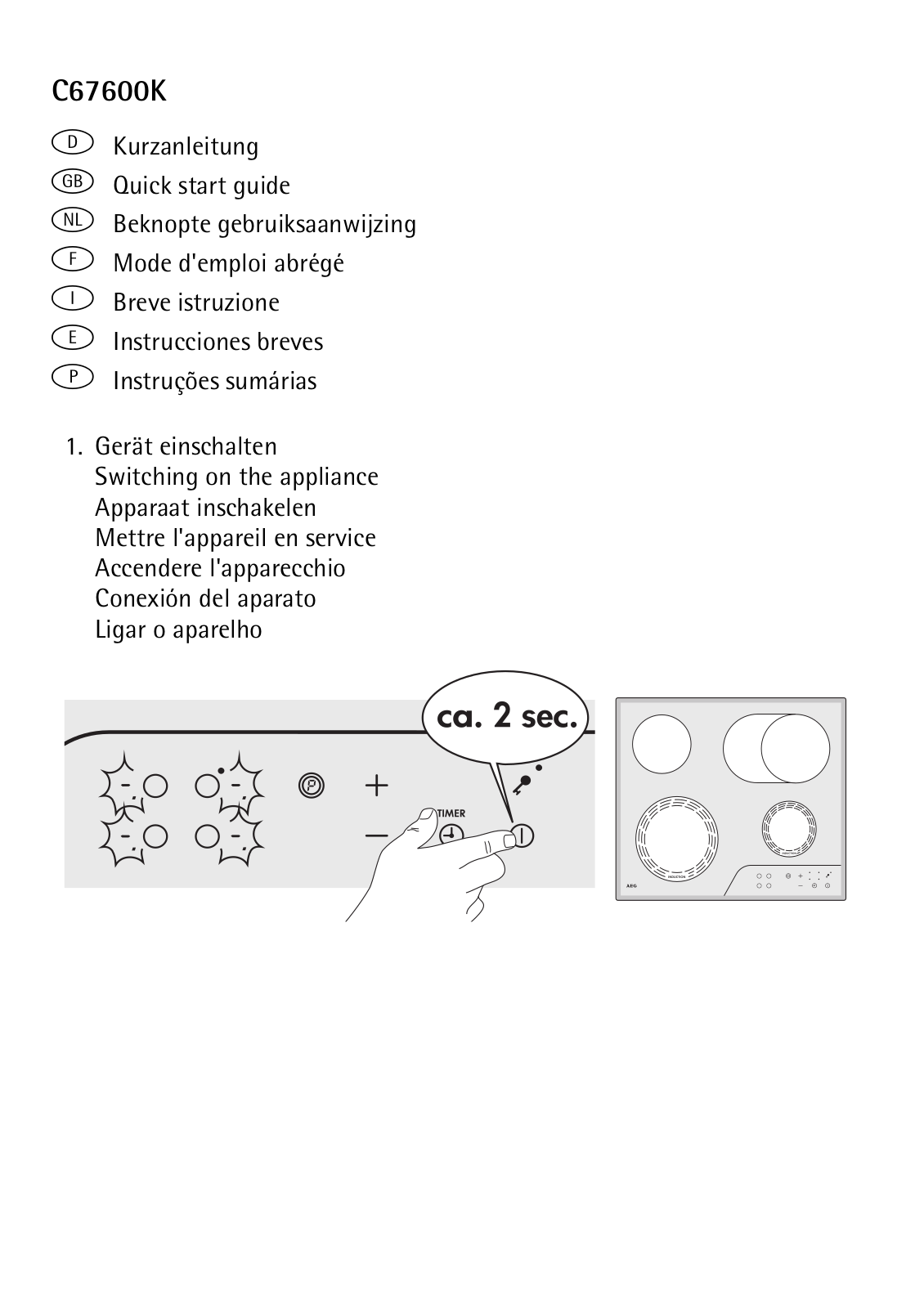 AEG-Electrolux 67600K-MNV61 User Manual