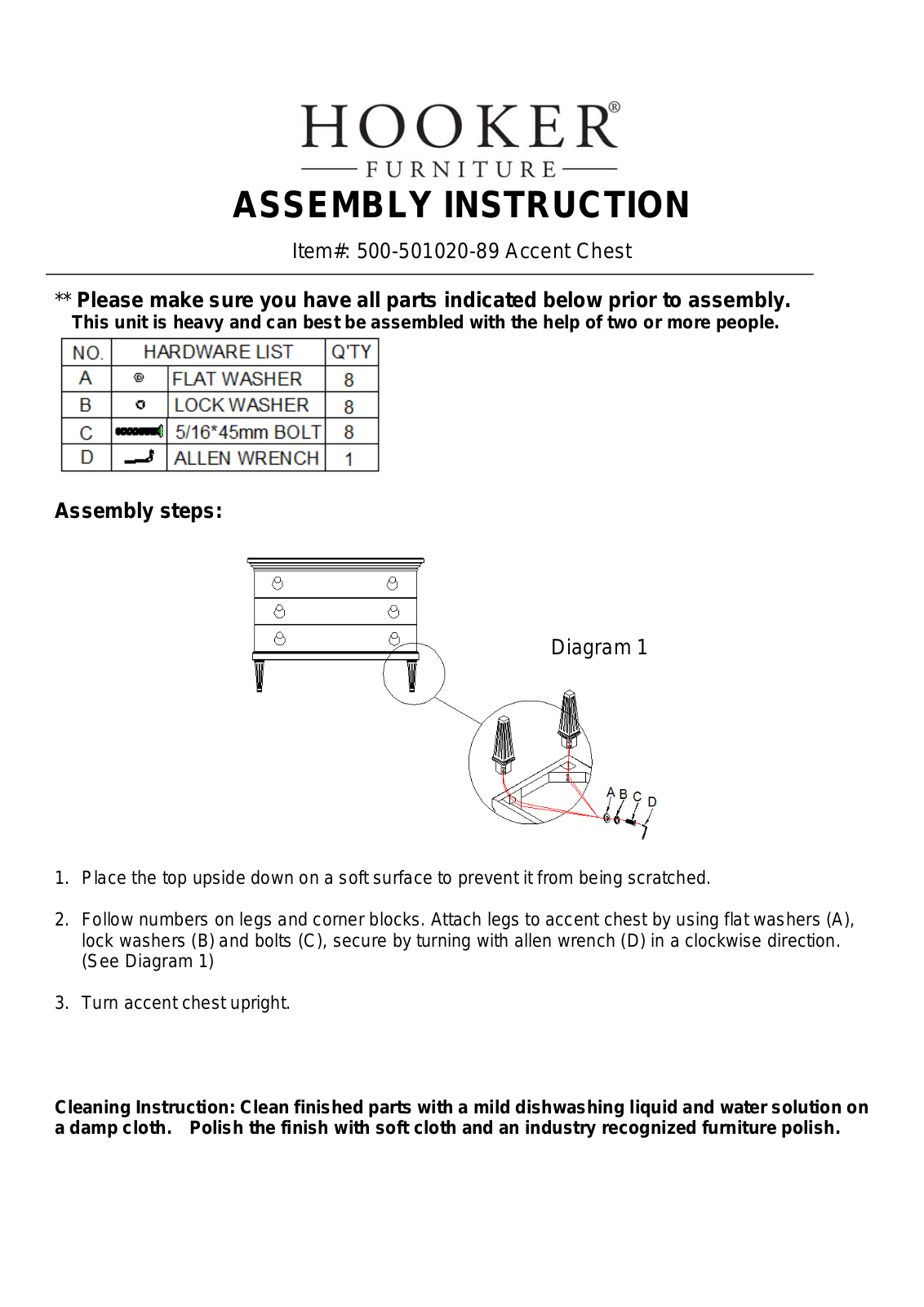 Hooker 500-501020-89 Assembly Instructions - ManualMachine.com