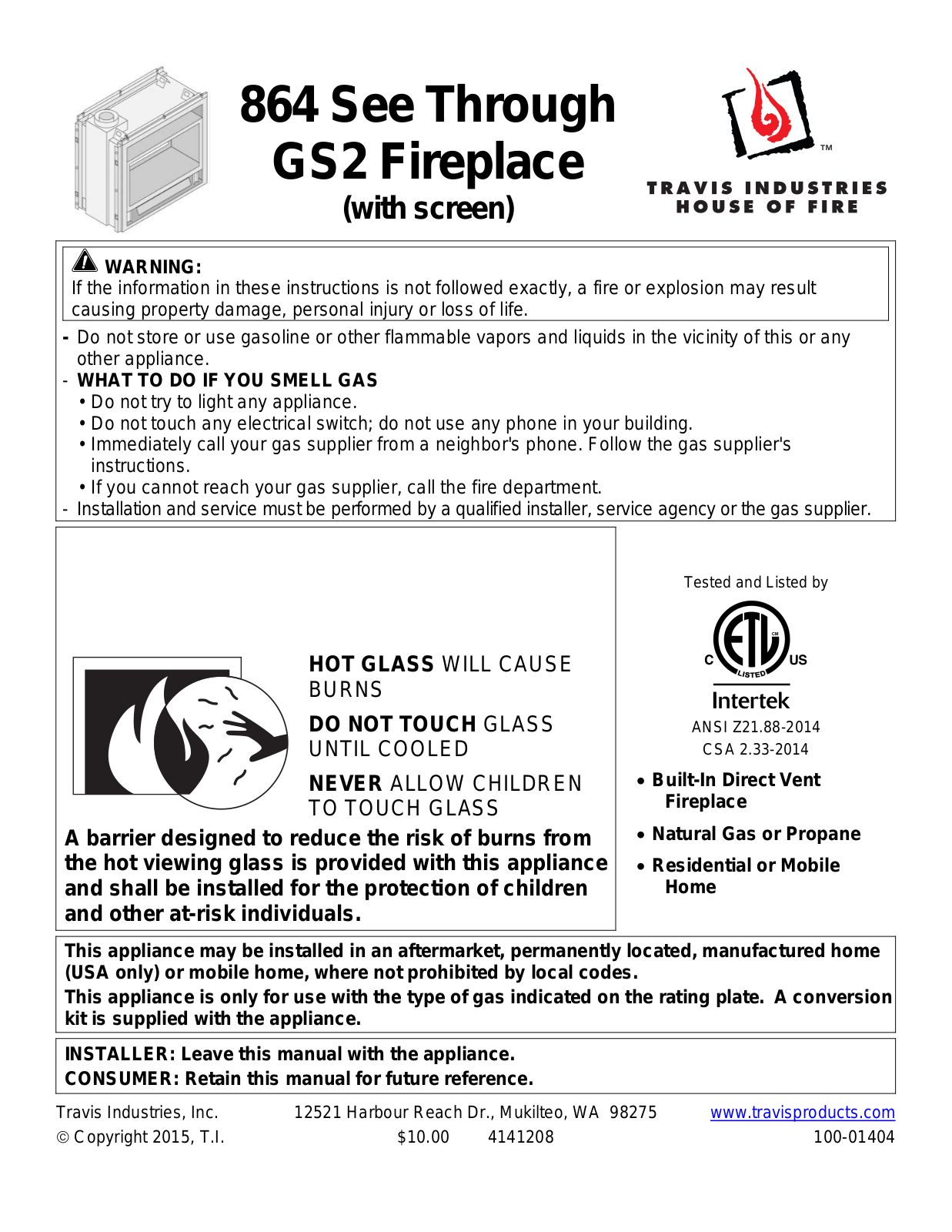 Avalon Firestyles See-Thru GS2 User Manual