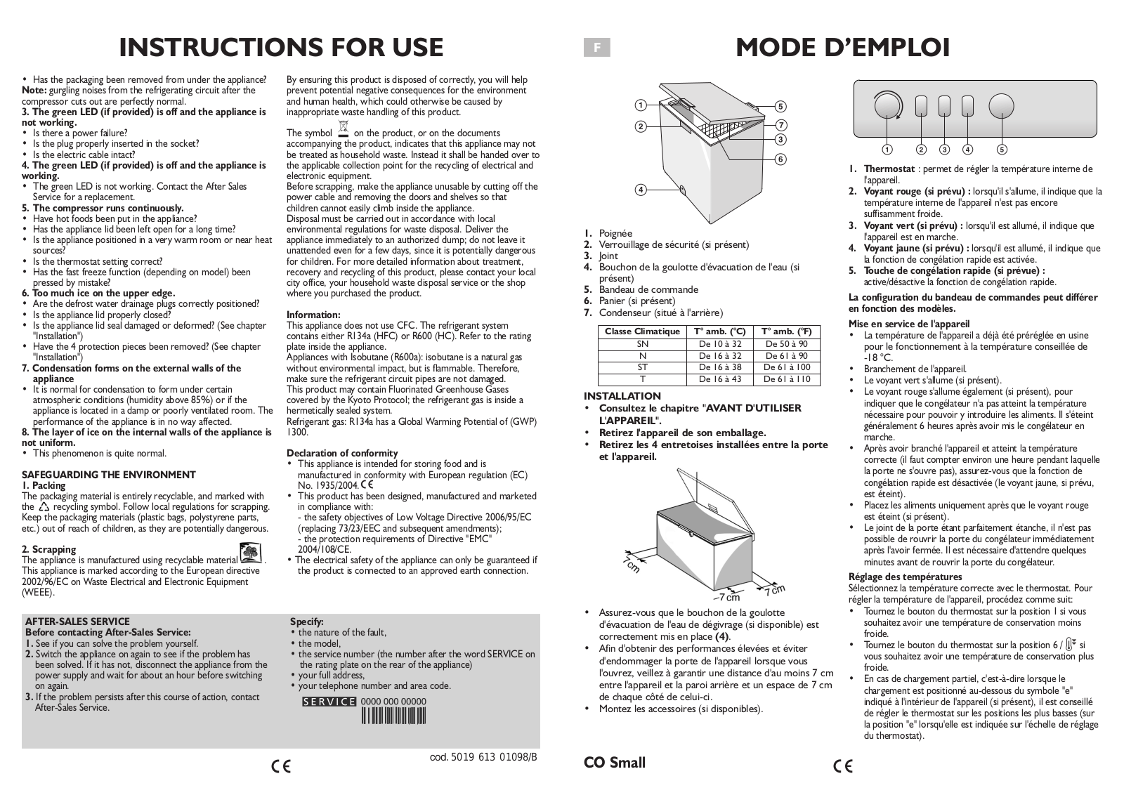 WHIRLPOOL AFG 6212 B, SPACE MAX User Manual