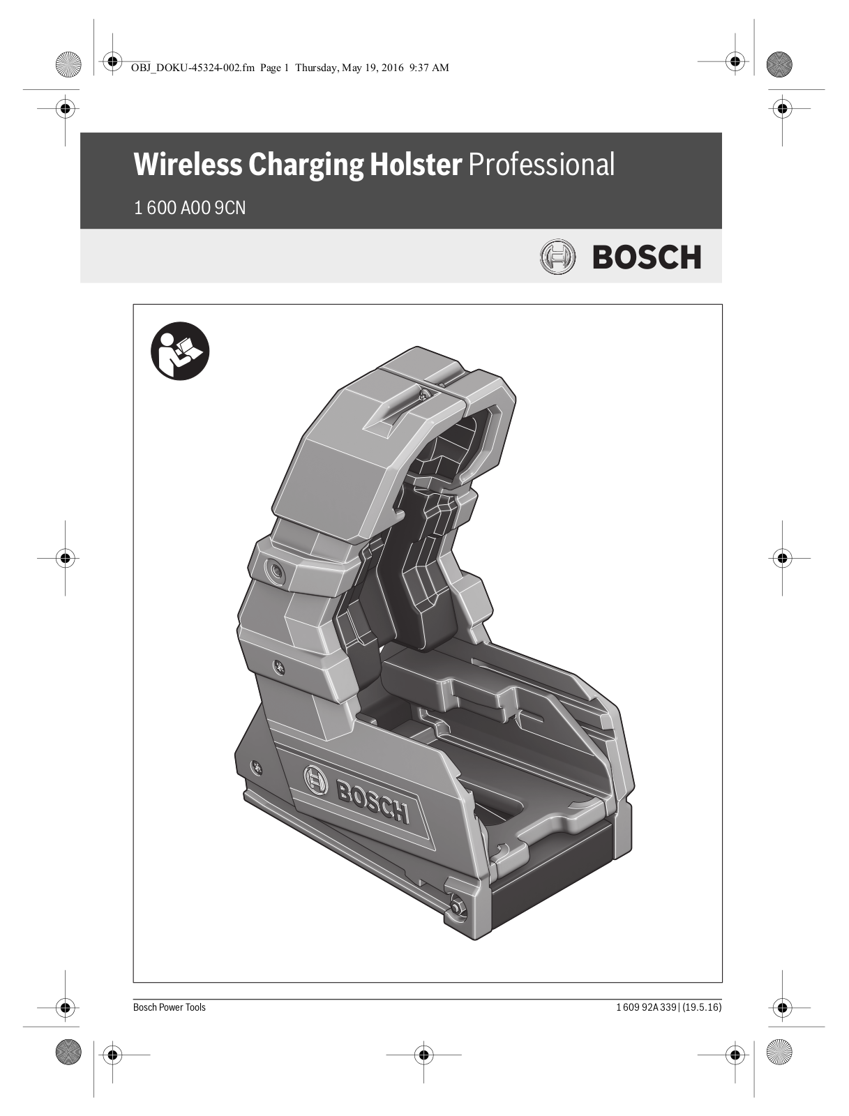 Bosch Wireless Charging Holster User Manual