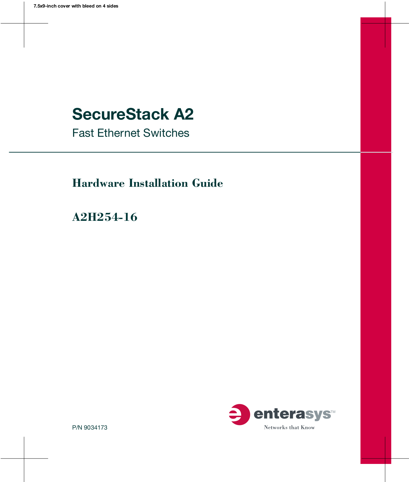 Enterasys Networks A2H254-16 User Manual